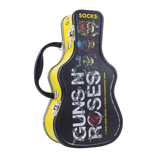 Perri Socks - Guns N Roses Guitar Tin 3-Pack Socks