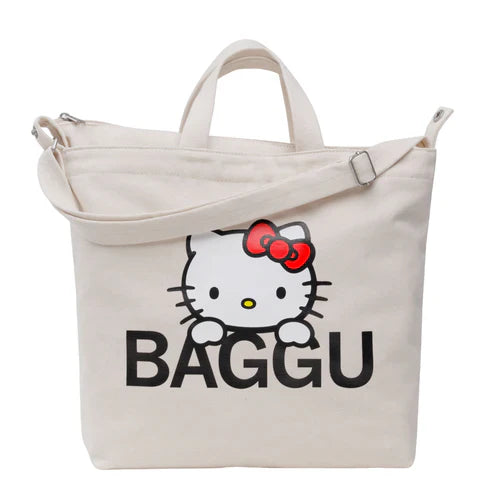 Horizonal Zip - Hello Kitty Baggu Duck Tote (Canvas)