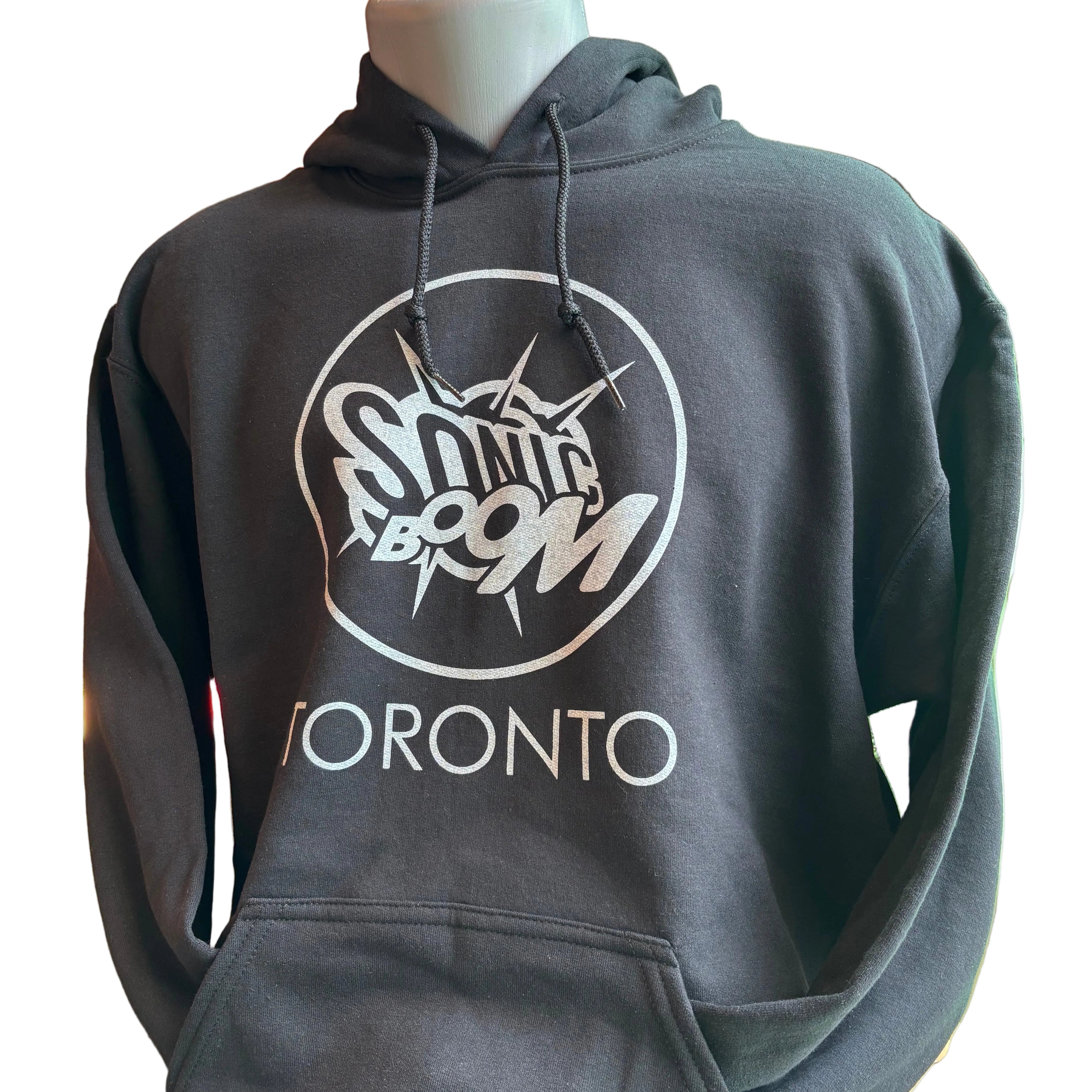 Sonic Boom Hoodie - Black w/ White Logo