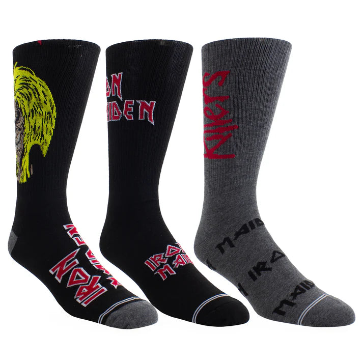 Iron Maiden Guitar Tin 3-Pack Socks