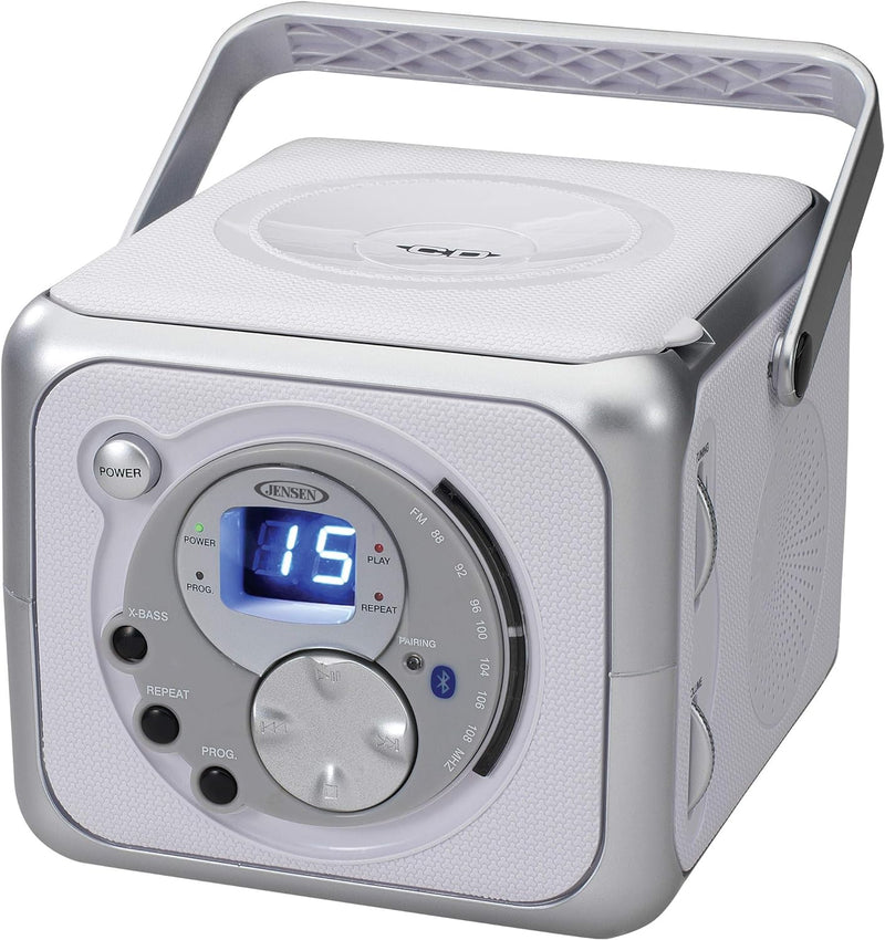 Jensen CD-555 Portable Bluetooth Stereo CD Player & FM Radio (white) (Electronics) ***AVAILABLE AS IN-STORE PICKUP ONLY*** (Copy)