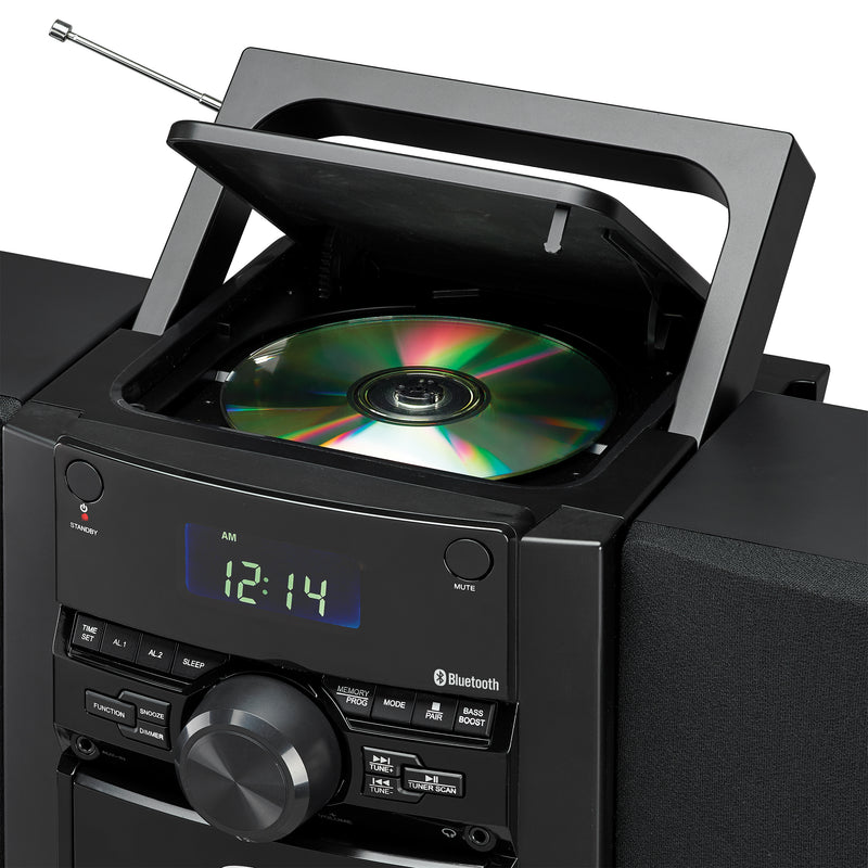 Jensen CD-785B Portable Stereo Bluetooth CD Music System with Cassette and Digital AM/FM Radio (Black) (Electronics) ***AVAILABLE AS IN-STORE PICKUP ONLY***