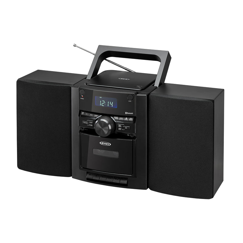 Jensen CD-785B Portable Stereo Bluetooth CD Music System with Cassette and Digital AM/FM Radio (Black) (Electronics) ***AVAILABLE AS IN-STORE PICKUP ONLY***