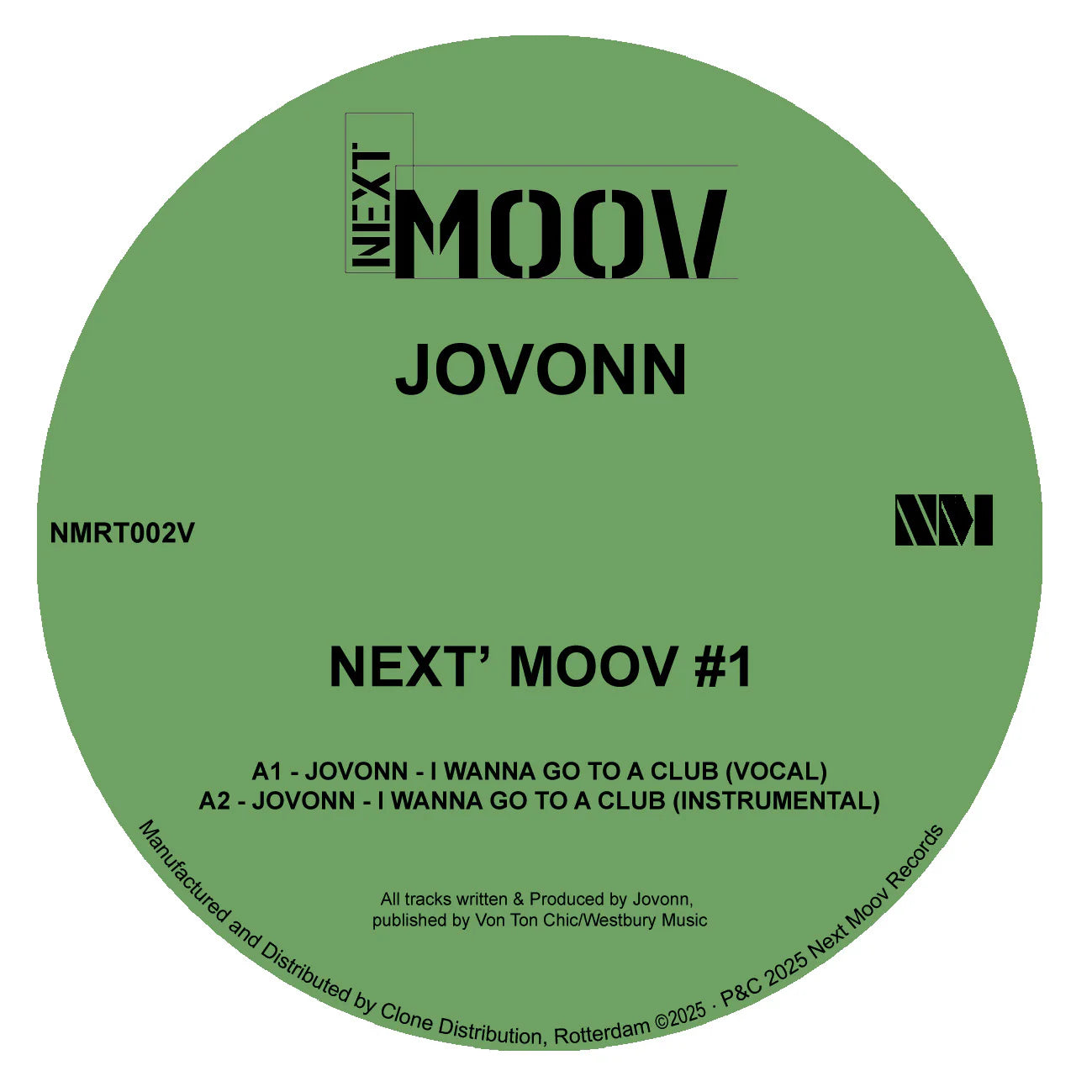 Jovonn - Next Moov #1 (12") (New Vinyl)