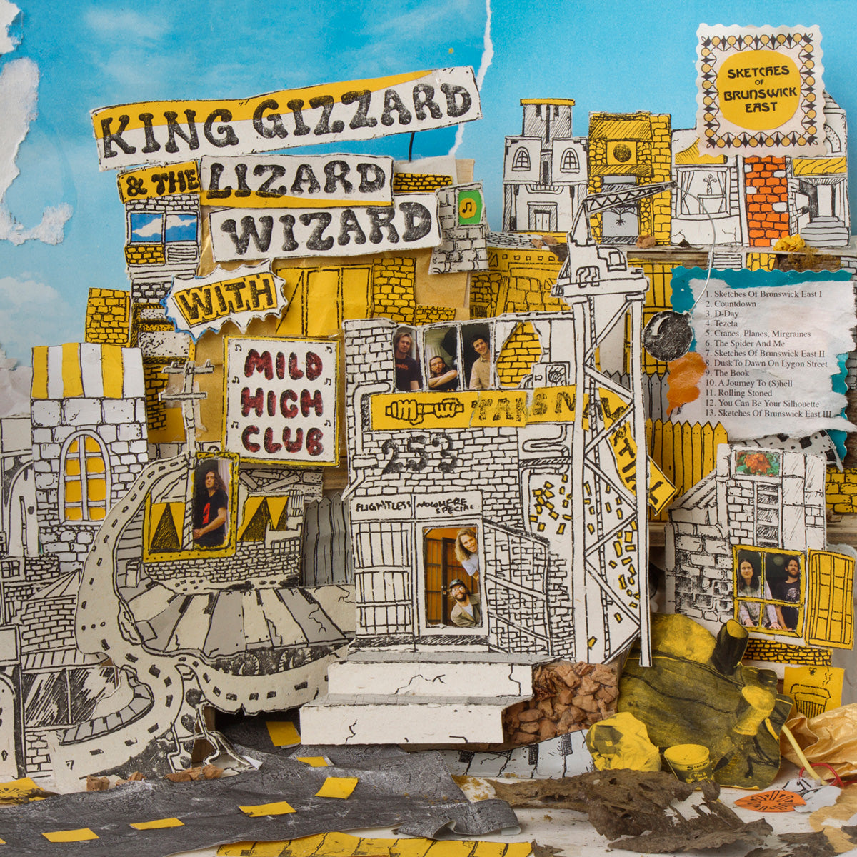 King Gizzard And The Lizard Wizard ft. Mild High Club - Sketches Of Brunswick East (Injection Molded Yellow PET EcoSonic Vinyl) (New Vinyl)