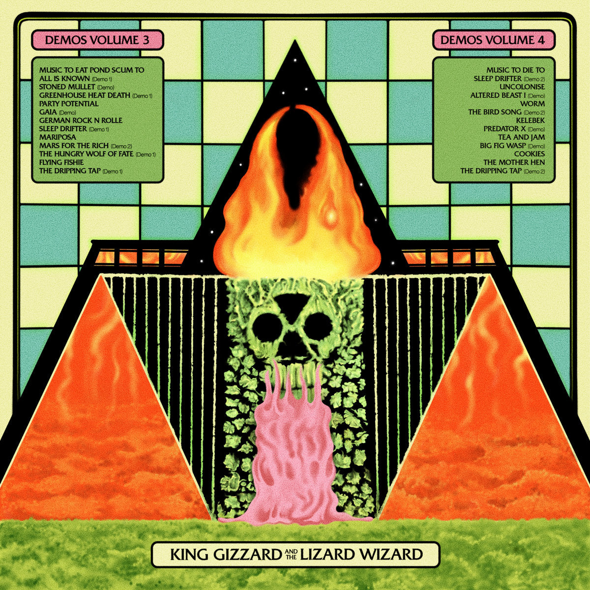 King Gizzard & The Lizard Wizard - Demos Vol.3 + Vol.4 (2LP/Dead Pond Scum Green & Red Splatter) (New Vinyl)