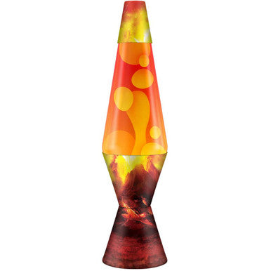 Lava Lamp Classic - ERUPTING CRATER / RED LIQUID 14.5" - For PICK UP ONLY