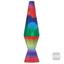 Lava Lamp Classic - WHITE WAX / MULTI-COLOR LIQUID  MULTI-COLOR BASE 14.5" - For PICK UP ONLY