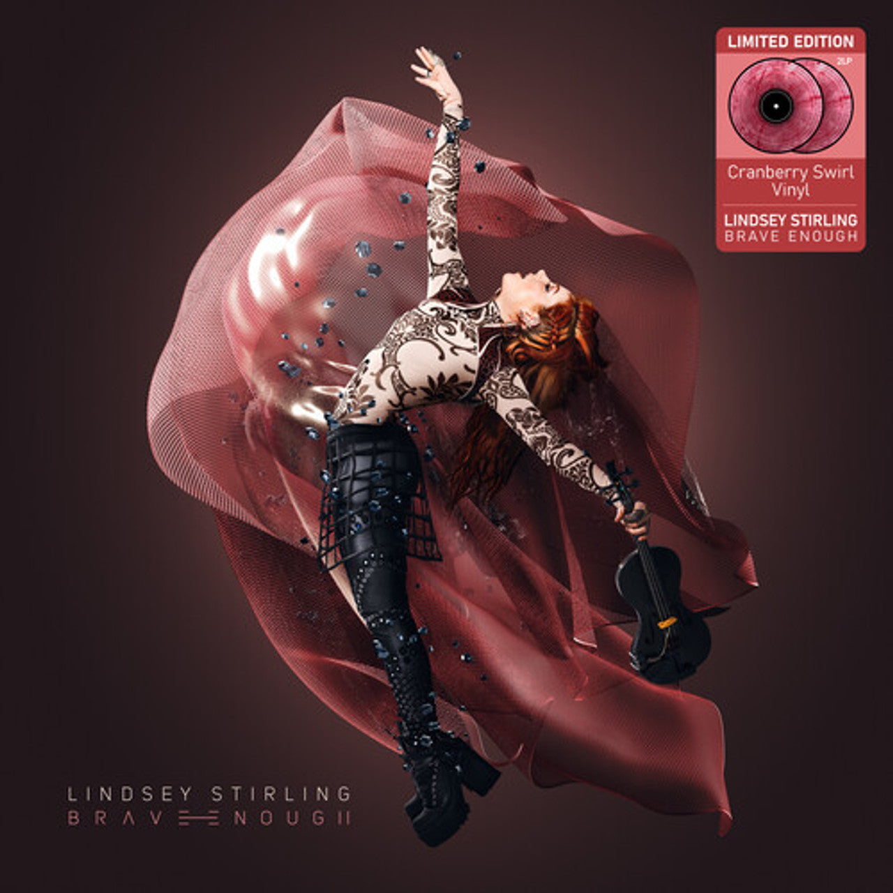 Lindsey Stirling - Brave Enough (Cranberry Swirl Colour) (New Vinyl)