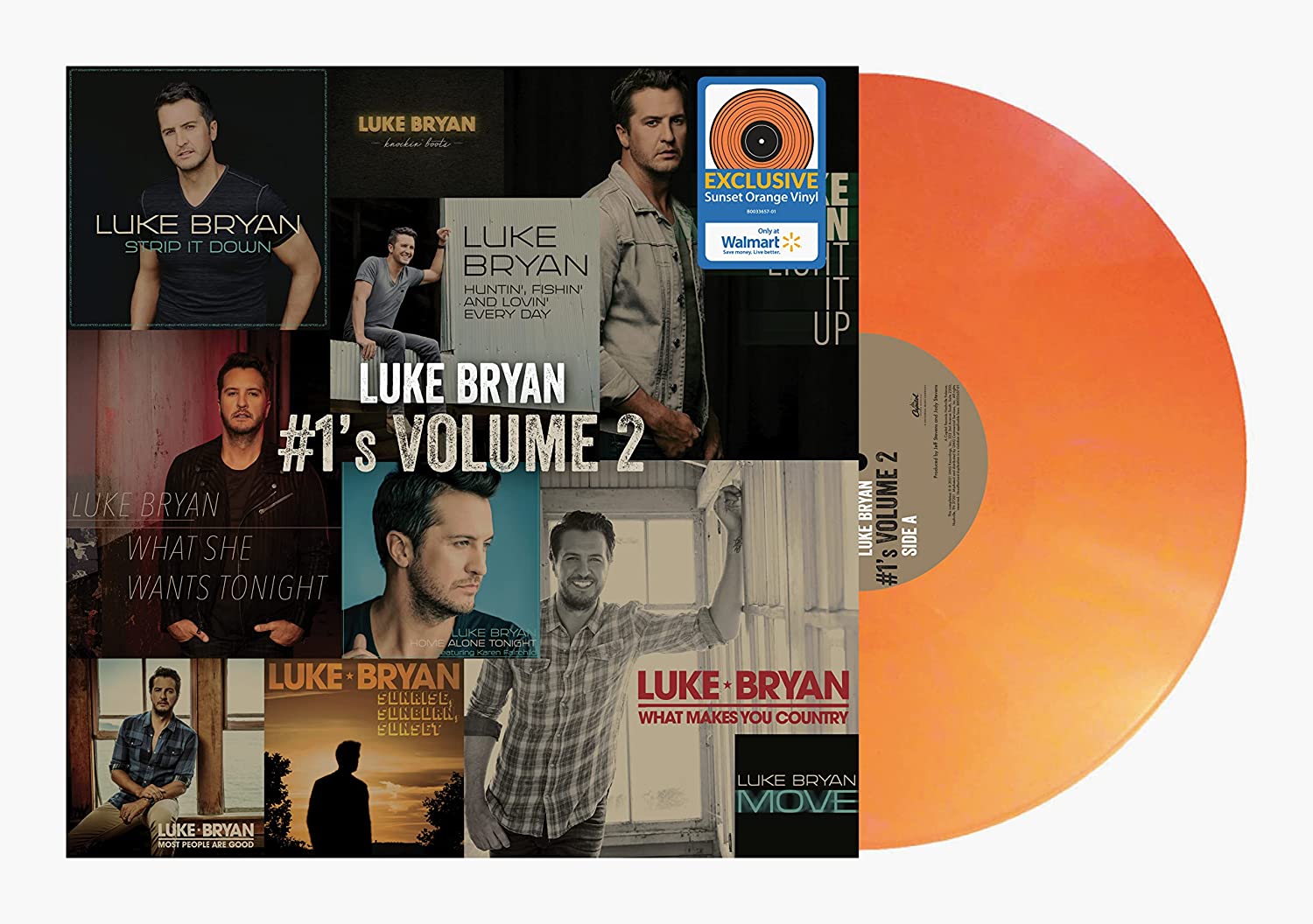 Luke Bryan - #1's Volume 2 (Sunset Orange Vinyl) (New Vinyl)