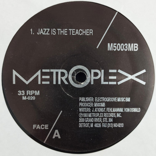 M500 & 3MB - Jazz Is The Teacher 12" (New Vinyl)