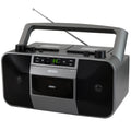 Jensen MCR1500 Portable Stereo CD Player/Dual Cassette Deck Loader/AM/FM Radio (Black/Titanium Silver) (Electronics) ***AVAILABLE AS IN-STORE PICKUP ONLY***