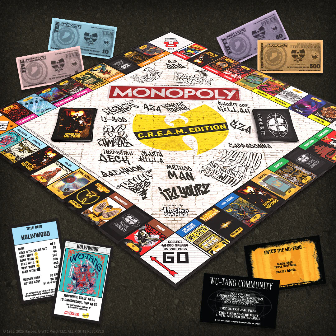 MONOPOLY: Wu-Tang Clan: C.R.E.A.M. Edition Board Game
