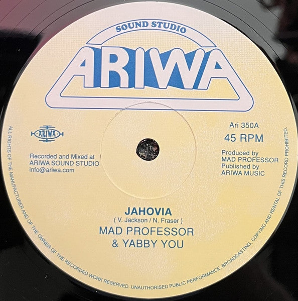 Mad Professor & Yabby You - Jahovia/Fake News Dub (12") (New Vinyl)