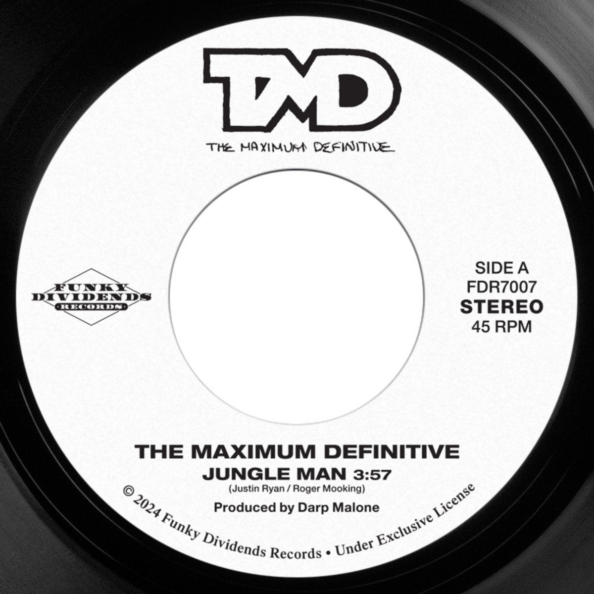 Maximum Definitive/Soul Dwellas - Jungle Man b/w Feel The Vibe (7") (New Vinyl)