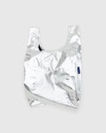 Metallic Silver - Baby Baggu Reusable Bag