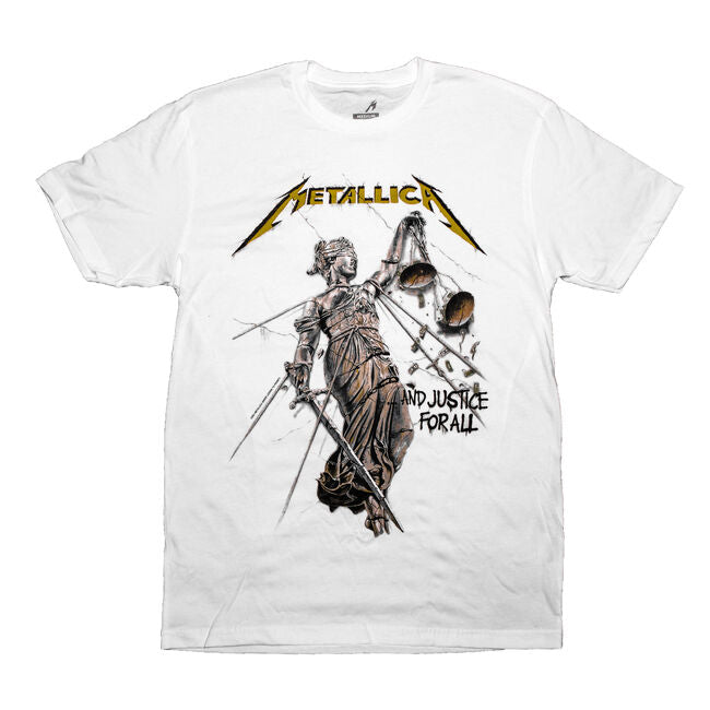 Metallica - And Justice For All (White) T-Shirt