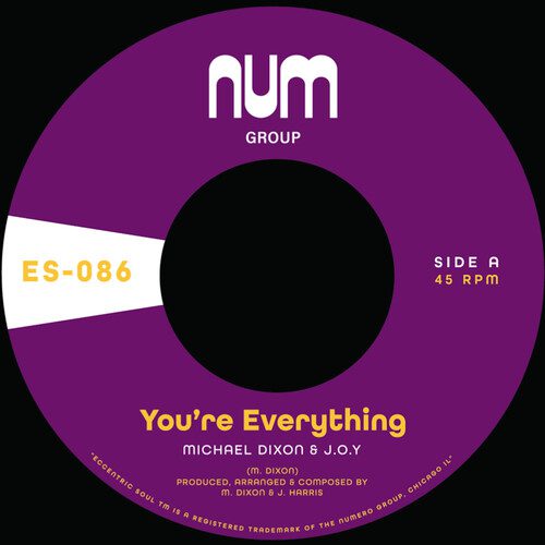 Michael A. Dixon & J.O.Y. - You're Everything 7" (Purple Vinyl) (New Vinyl)