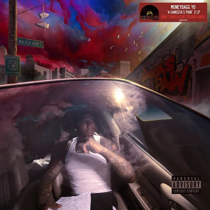 Moneybagg Yo - A Gangsta's Pain (2LP) (Translucent Ruby Vinyl) (RSD 2024) (New Vinyl)
