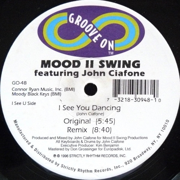 Mood II Swing ft. John Ciafone - I See You Dancing 12" (White Vinyl) (New Vinyl)
