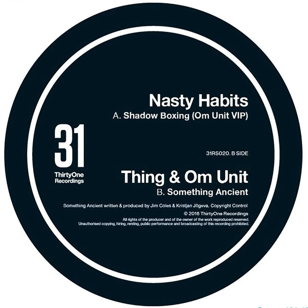 Nasty Habits - Shadow Boxing (Om Unit VIP) (12")