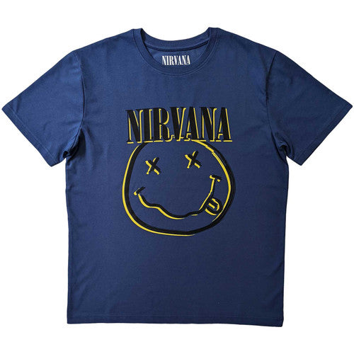Nirvana - Blue Smiley - T-Shirt