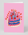 Ohh Deer Cards - Heart Cake Birthday Card