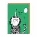 Ohh Deer Cards - You're Old Cat Birthday Card