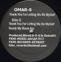 Omar S - Thank You For Letting Me Be Myself Part 2 (New vinyl)