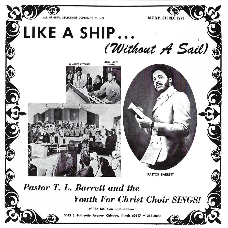 Pastor T.L. Barrett & The Youth For Christ Choir - Like A Ship (Without A Sail) (Joyful Medley Splatter Vinyl) (New Vinyl)