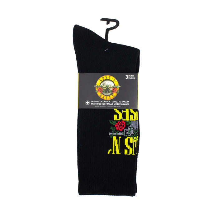 Perri Socks - GUNS N' ROSES ASSORTED CREW, 3PAIR - One Size