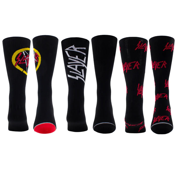 Perri Socks - SLAYER ASSORT. CREW, 3PAIR - One Size