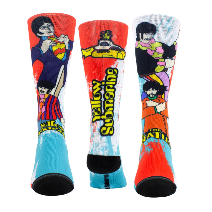 Perri Socks - THE BEATLES YELLOW SUBMARINE ACTION SOCKS - One Size