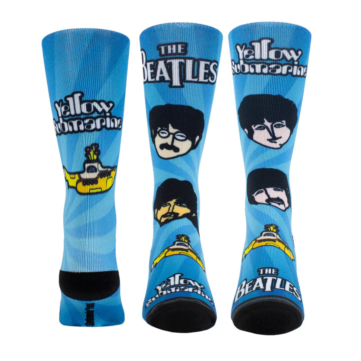 Perri Socks - THE BEATLES YELLOW SUBMARINE PSYCHEDELLIC FACES SOCKS - One Size