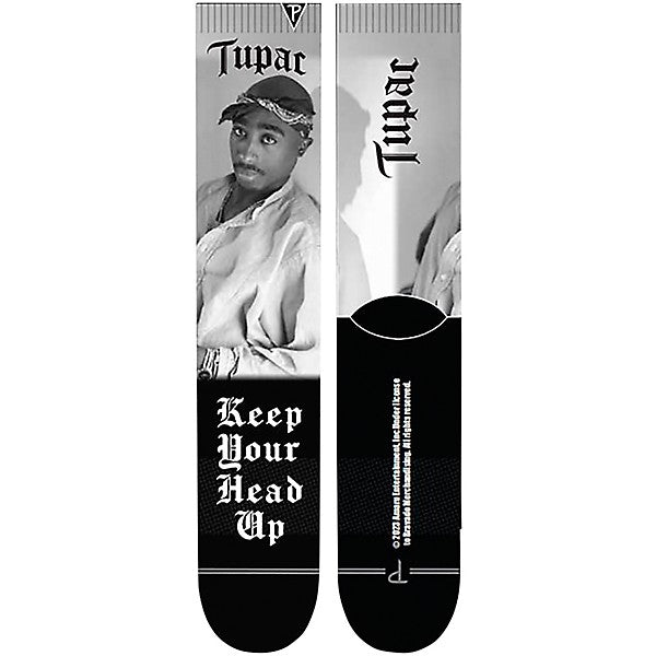 Perri Socks - TUPAC KEEP YOUR HEAD UP Socks - One Size