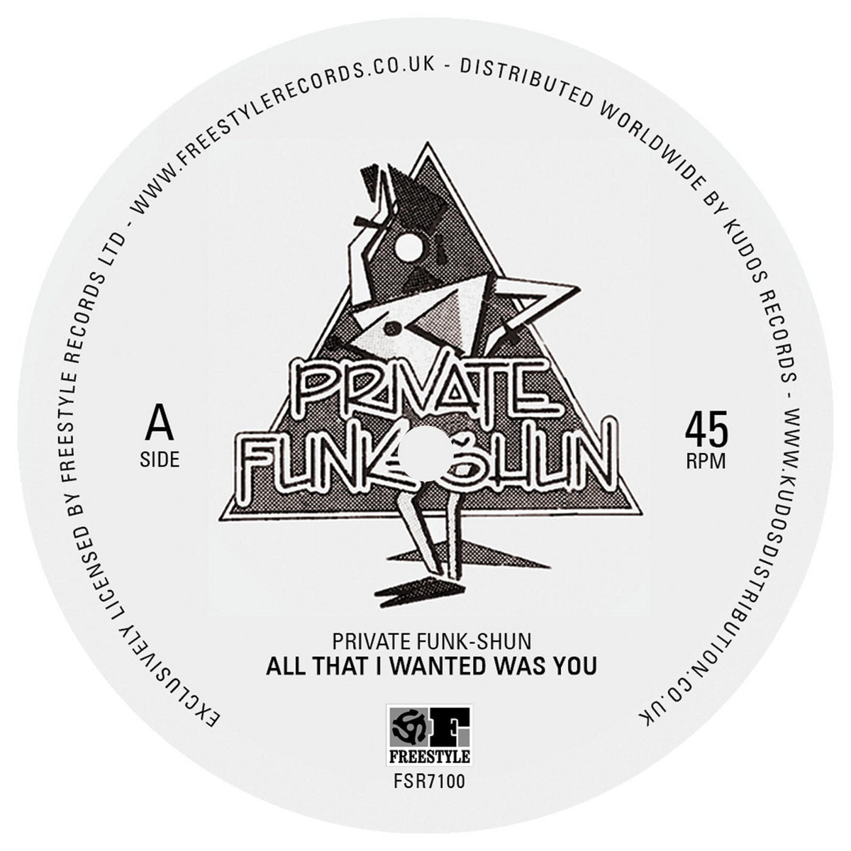 Private Funkshun - All That I Wanted Was You/Fantasy 7" (New Vinyl)