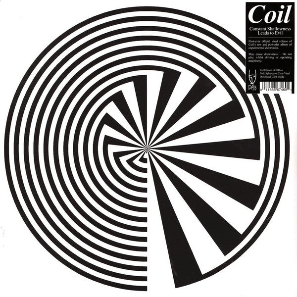 Coil - Constant Shallowness Leads To Evil (2LP/Clear Pink) (New Vinyl)