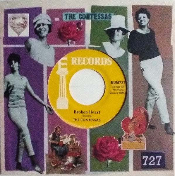 The Contessas - Broken Heart 7" (Orange Vinyl) (New Vinyl)