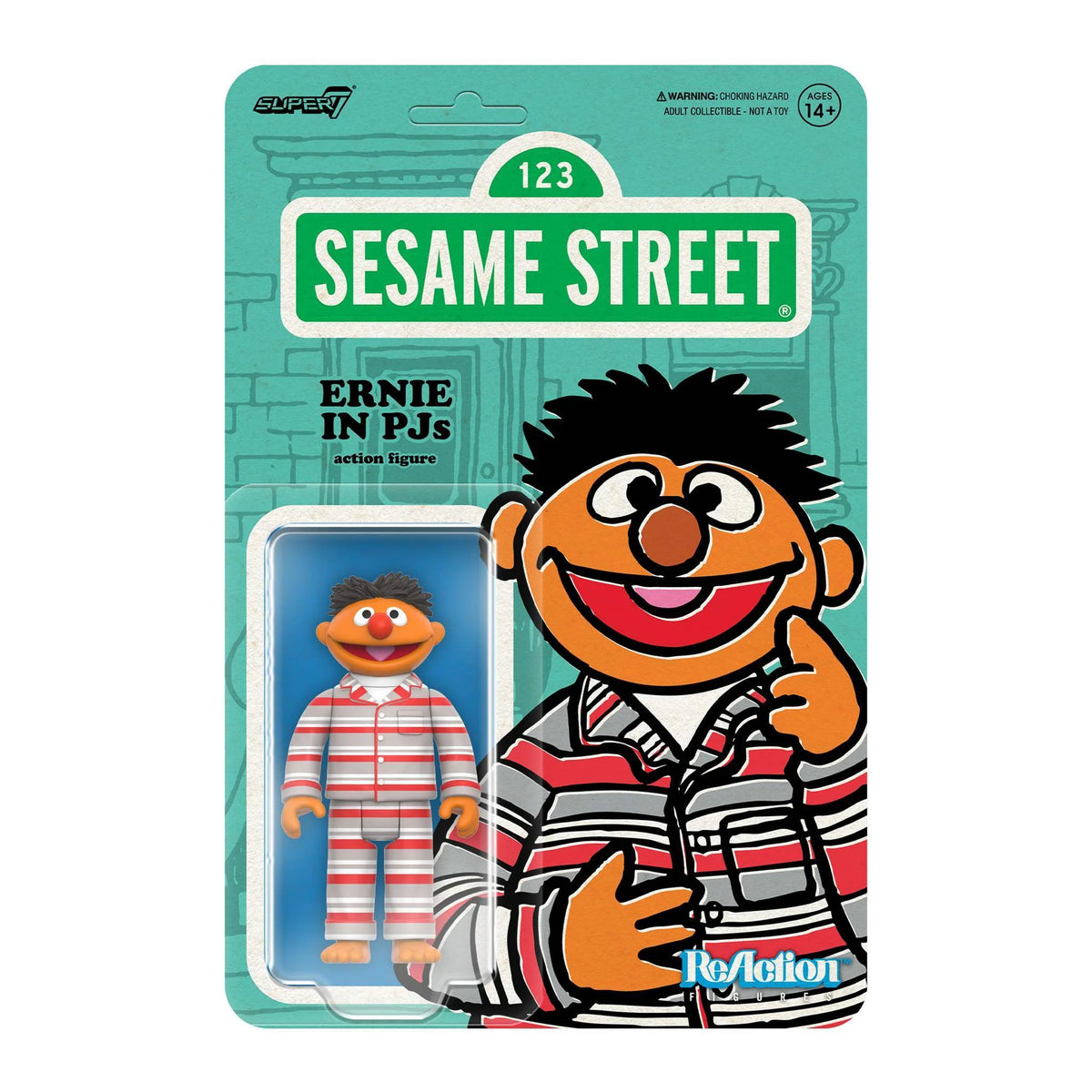 Super7 - Sesame Street ReAction Figures - Ernie (PJs)