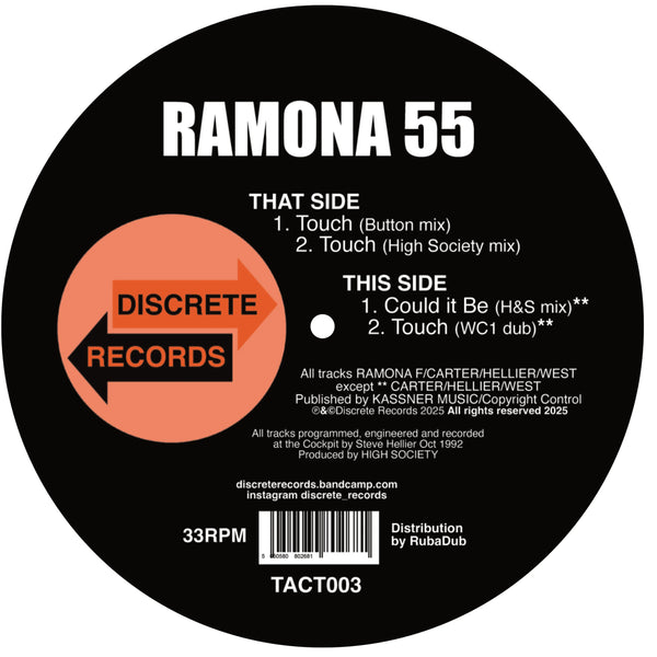Ramona 55- Touch EP (New Vinyl)