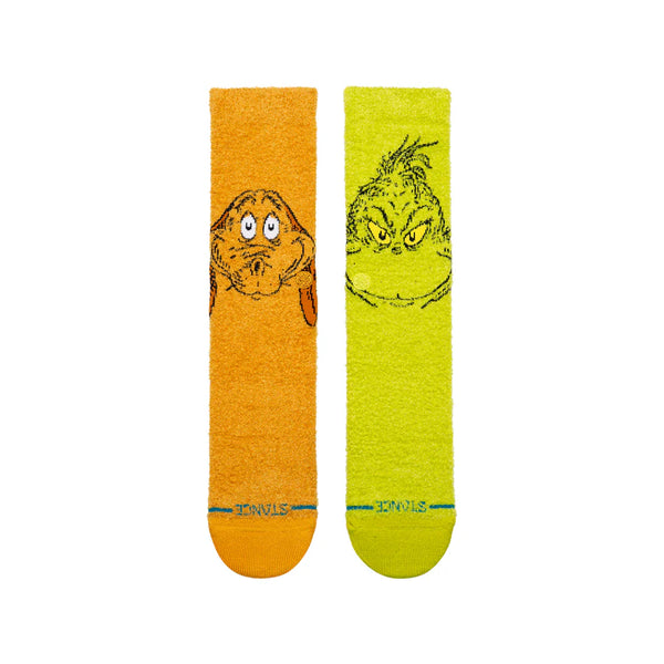 STANCE - Grinch And Max Fuzzy Crew Socks