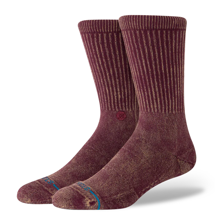 STANCE - Icon Dyed Crew Socks - Fig