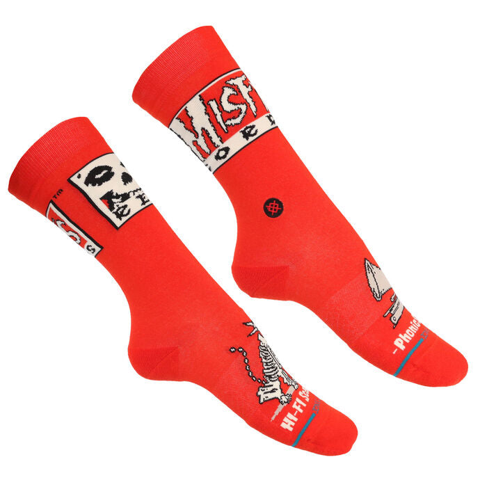 STANCE - MISFITS Red Crew Socks