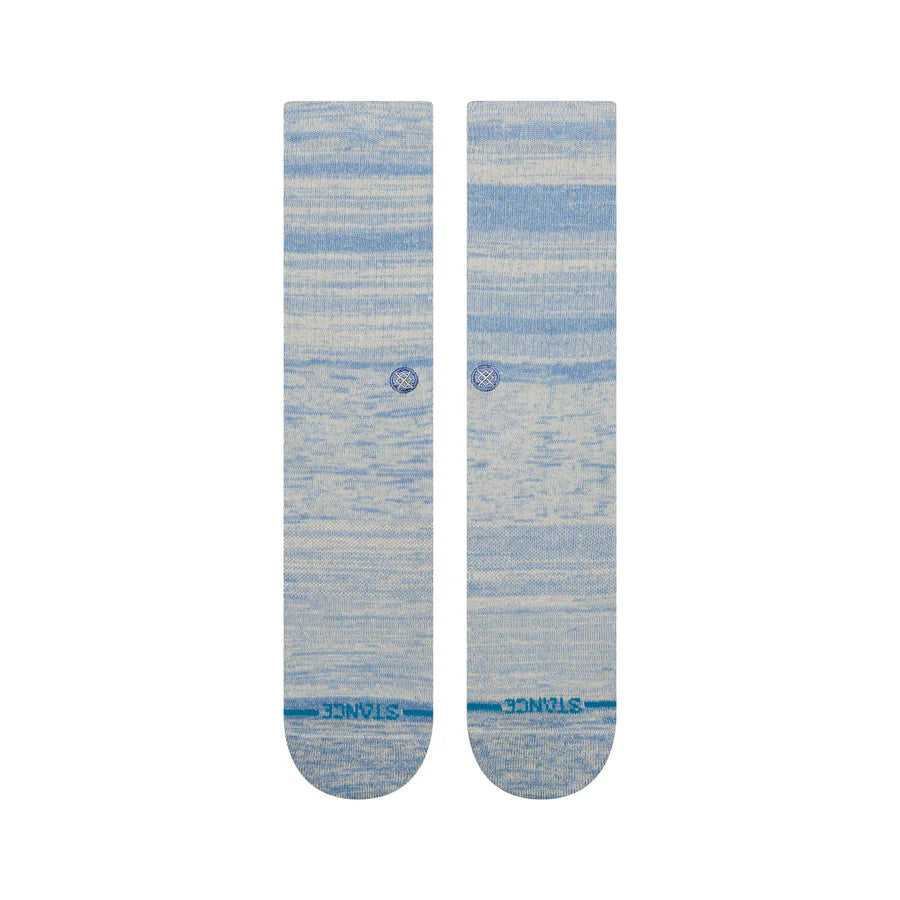 STANCE - Marled Crew Socks - Grey/Blue