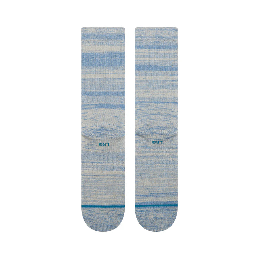 STANCE - Marled Crew Socks - Grey/Blue