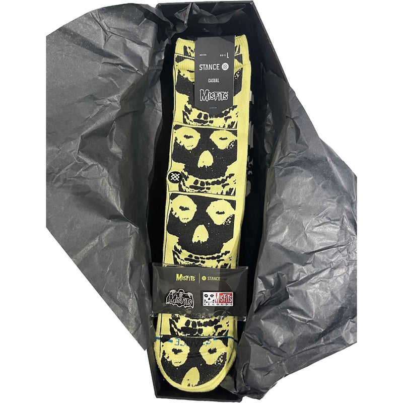 STANCE - Stance X Misfits Coffin (3 Pairs of Socks + twin enamel  pins) Box Set