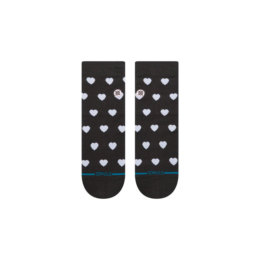 STANCE - Women's Hearts Lowrider Socks - Charcoal