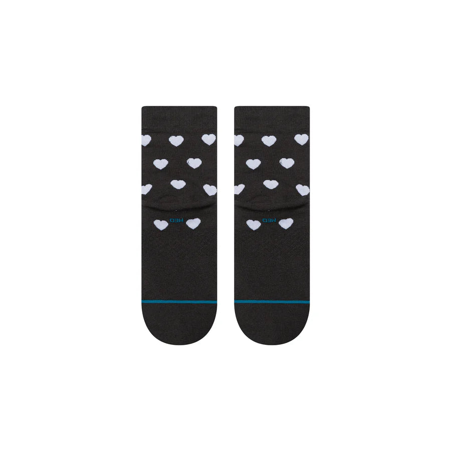 STANCE - Women's Hearts Lowrider Socks - Charcoal