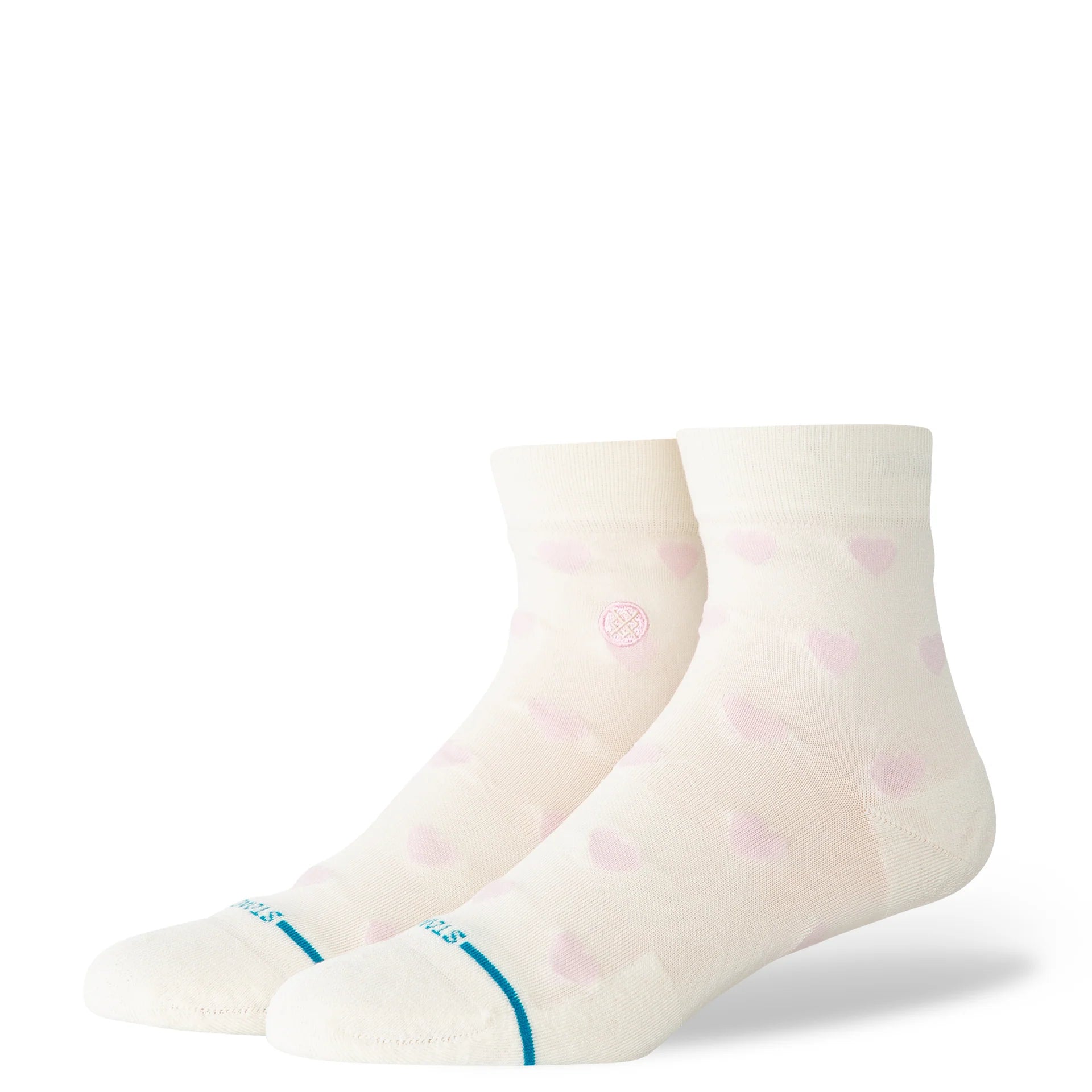 STANCE - Women's Hearts Lowrider Socks - Ivory