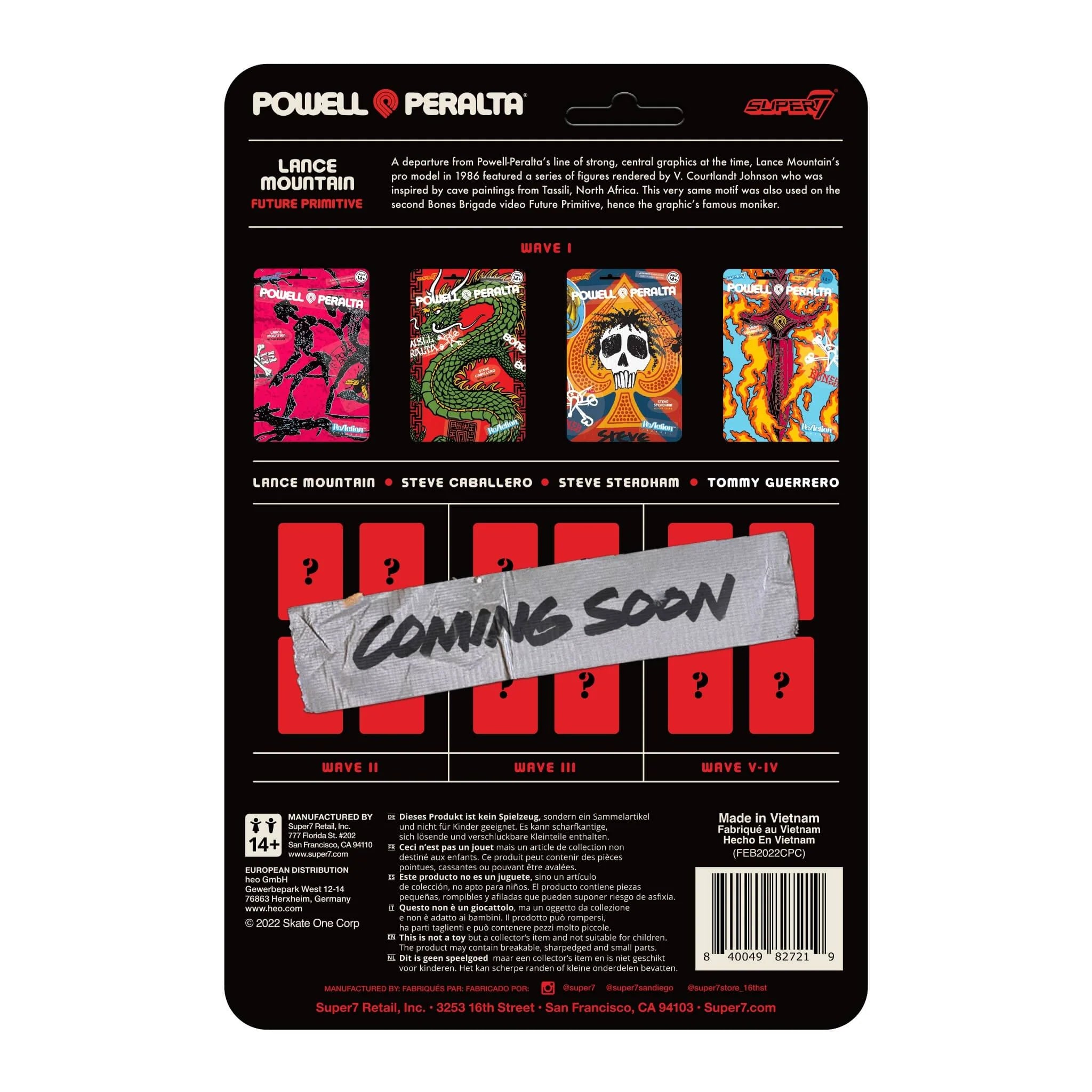 SUPER7 - Powell & Peralta ReAction Figure Wave 1 - Lance Mountain